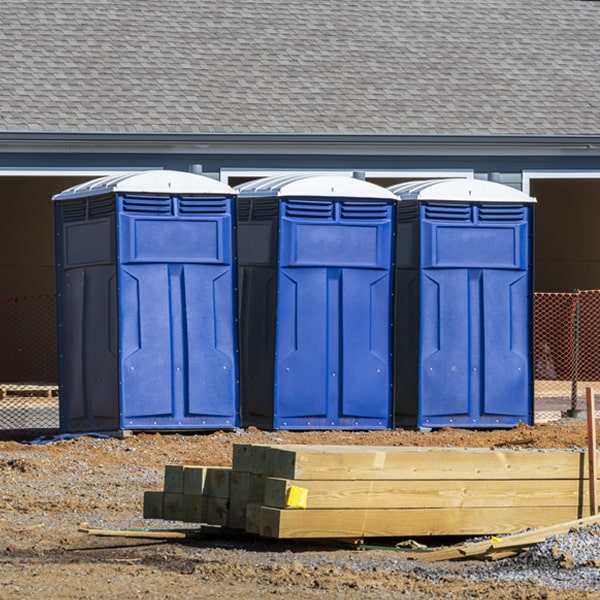 can i customize the exterior of the portable toilets with my event logo or branding in Hudson Lake Indiana